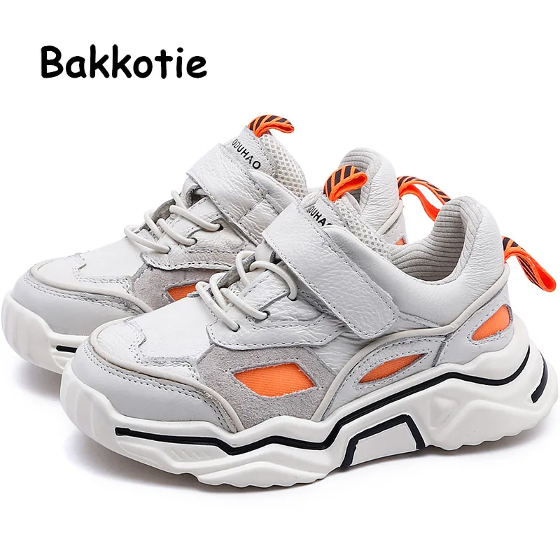 Bakkotie/Новинка осени 2019 детская спортивная обувь для бега модная черная мягкая