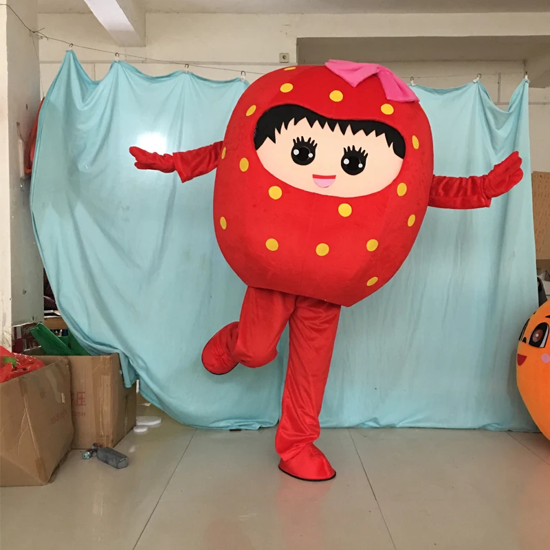 Костюм mascot Клубничка костюмы для костюмированной вечеринки платья игр одежда