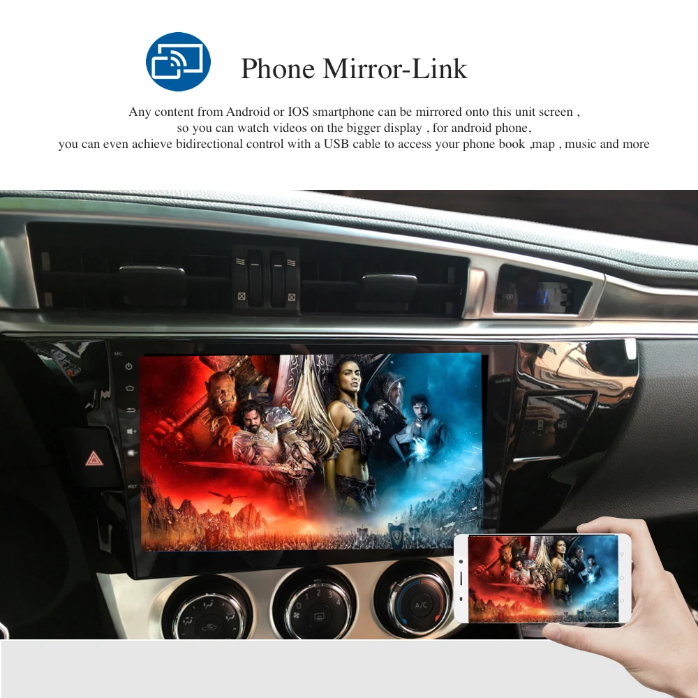 Автомобильное радио GPS Android 9 0 1 Din для Toyota Corolla 2014 2015 2016 4 ядерный мультимедийный
