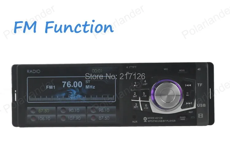 Новый 4 1 ''TFT HD автомобильное радио bluetooth MP5 плеер 12V аудио видео FM USB поддержка