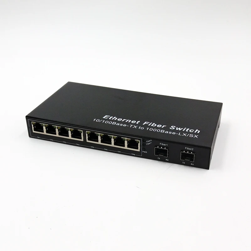 10 port sfp switch 2 fiber and 8 rj45 gigabit ethernet optical FTTH | Компьютеры и офис