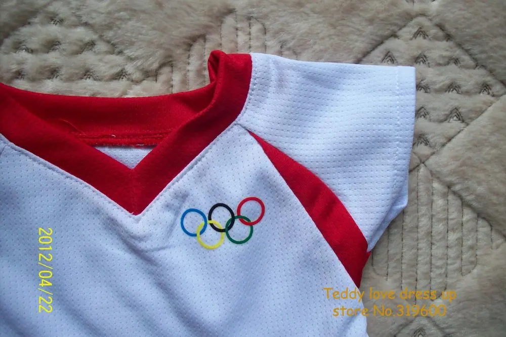 teddy bear clothes fashion football outfit to fit 12-14&quot like build a in USA factory direct supply | Игрушки и хобби