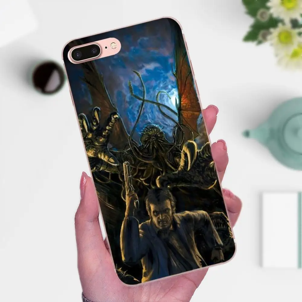 Для Xiaomi Redmi Note 2 3S 4 4A 4X 5 5A 6 6A Pro Plus уникальный прозрачный чехол из ТПУ Land Lovecraft |