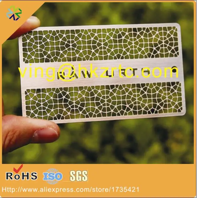 Concave Metal Visit Card Business Card Metal Printing Laser Cut Metal Business Card From China Supplier