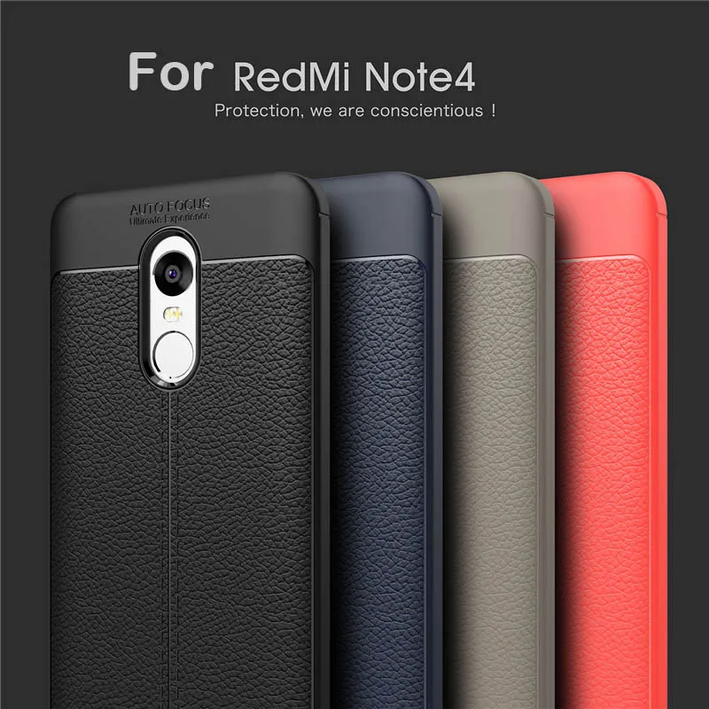 Для Xiaomi Redmi Note 4 Чехол 4X Мягкий силиконовый чехол Противоскользящий ТПУ для