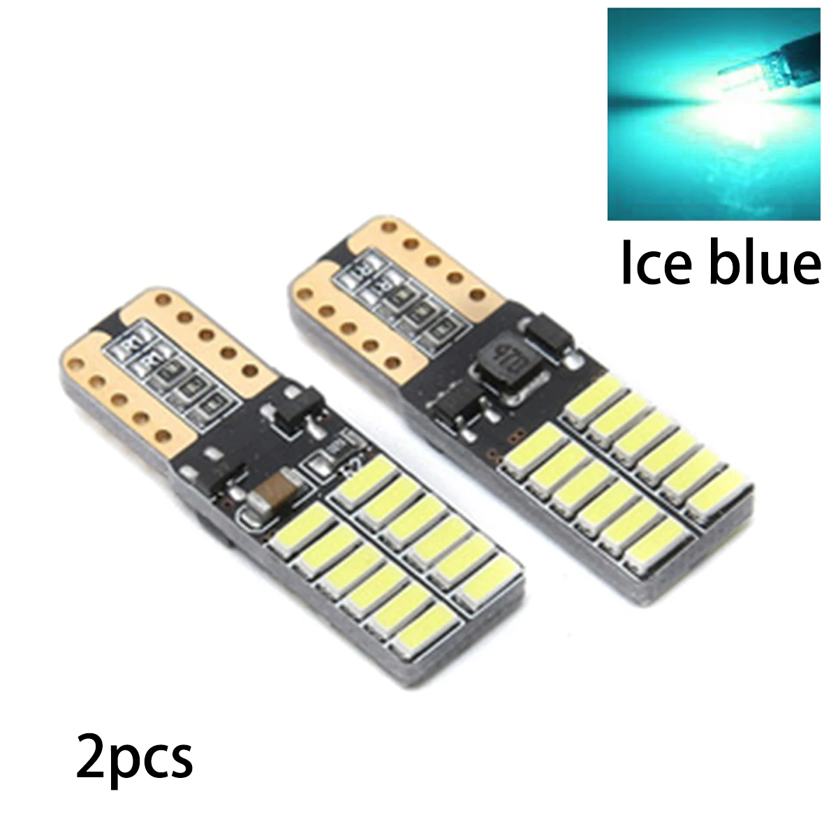 JOGMACHINE T10 24smd светодиодный светильник автомобиля CANBUS без ошибок 4014 12 В 24 в супер яркая прозрачная лампа белый красный синий фиолетовый