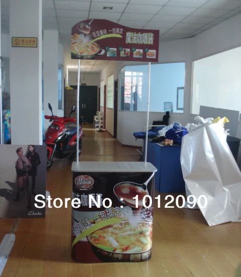

Aluminium alloy promotional Counter Display Stand Campaign Graphic Counter Display/Advertising Display Table
