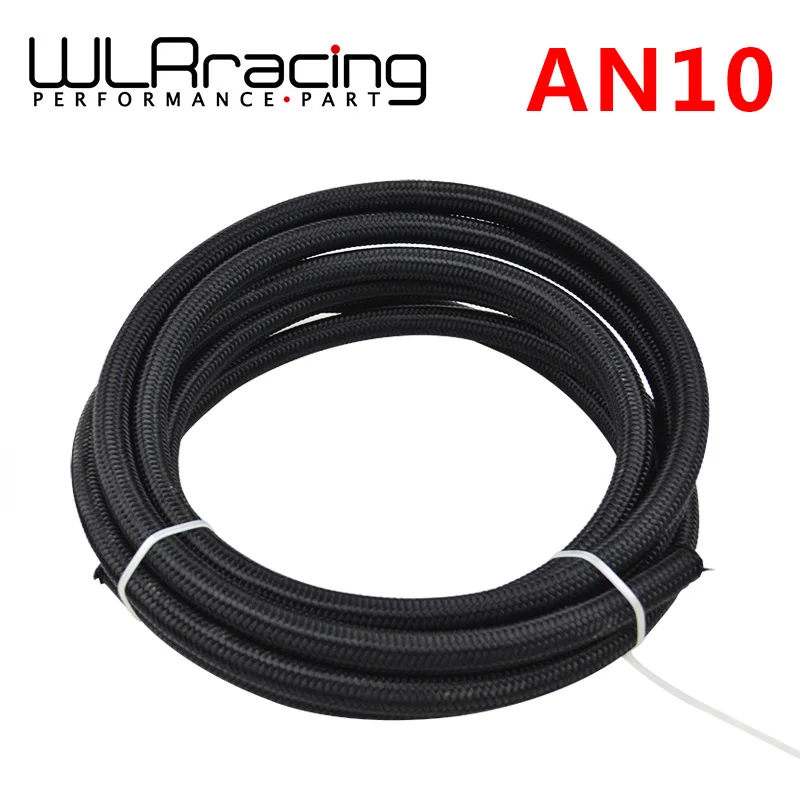 WLR RACING 5 метров 10 AN Pro Lite черный нейлоновый Плетеный 350 PSI гоночный шланг