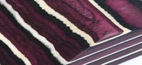 Purple White12x4x3cm Ножевая ручка блоки деревянные заготовки 120*40*30 мм можно разрезать индивидуальные размеры - Цвет: Purple White12x4x3cm