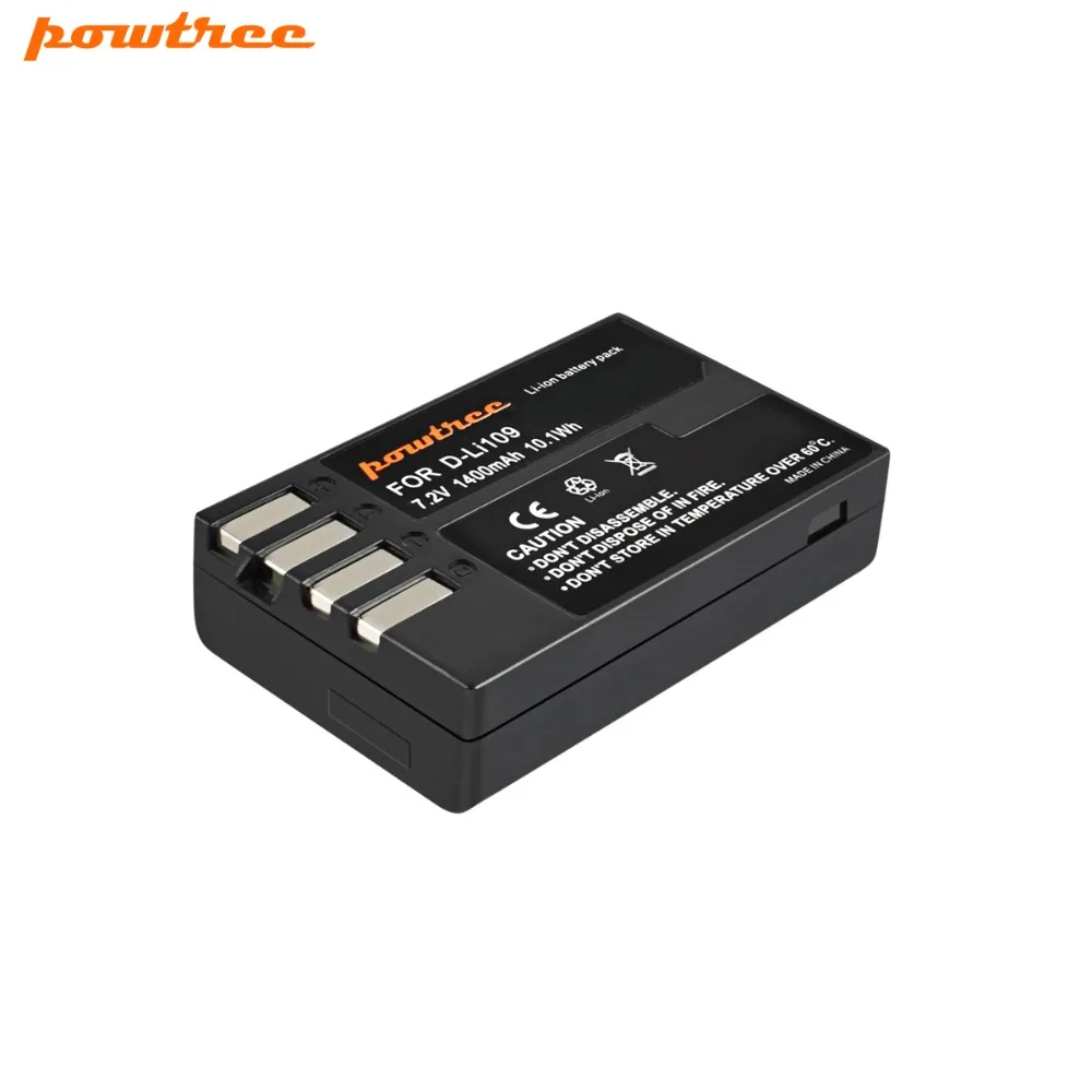 Powtree для Pentax 7 2 V 1400mAh DLi109 D Li109 DLi 109 запасная батарея цифровой камеры KS1 K S2 KS2 R KR K2 K30