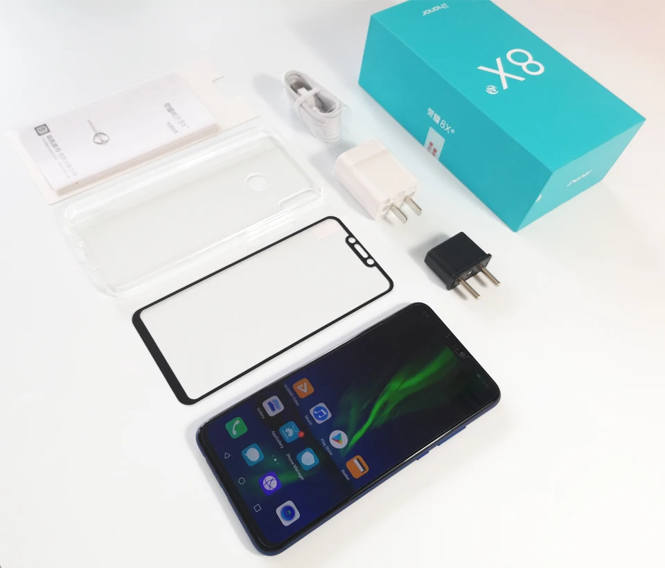 Honor 8X мобильный телефон 6,5 дюймов экран 3750 мАч батарея Android 8,2 двойная задняя камера 20 МП многоязычный смартфон