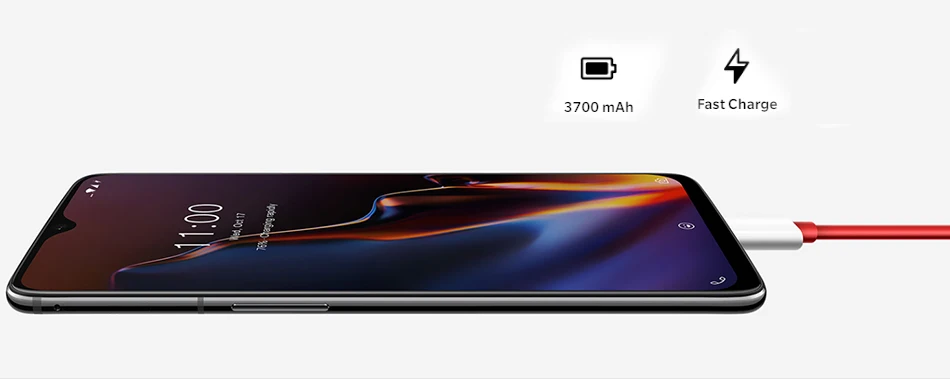 Чехол из ПВХ для OnePlus 6 T, 6 T, глобальная Версия 8 ГБ 128 Встроенная память разблокировать смартфон 16+ 20 Мп двойной Камера 6,41 дюймов Дисплей Snapdragon 845 Octa Core