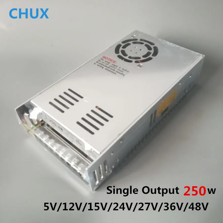 CHUX 250 Вт импульсный источник питания 48 В для светодиодной ленты с одним выходным