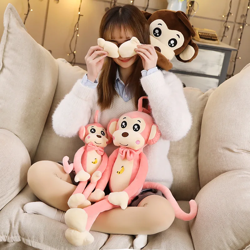 

50-95cm Lovely Monkey Animal Plush Doll Baby Kawaii Stuffed Toy Plush Soft Cotton Monkey Toys Children Boy Birthday Gifts