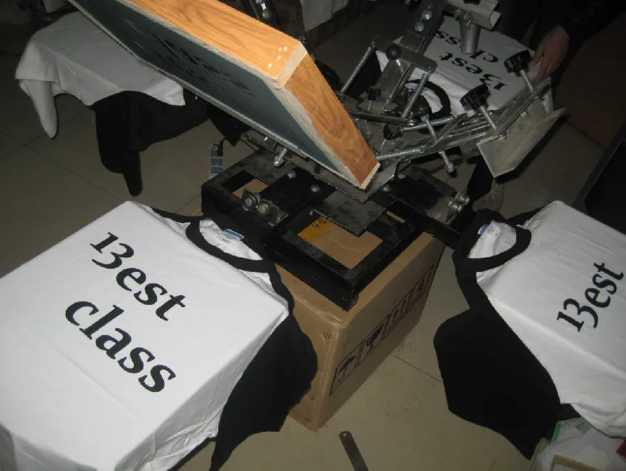 

1Set 4 color 4 station T-shirt screen printing machine without base good quality (many areas)