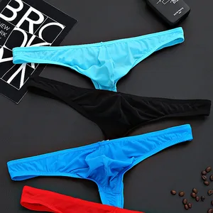 Трусы-стринги мужские прозрачные, прозрачные стринги, пикантное нижнее белье для геев, гладкие вискозные стринги, s прозрачные t-образные Трусы-танга