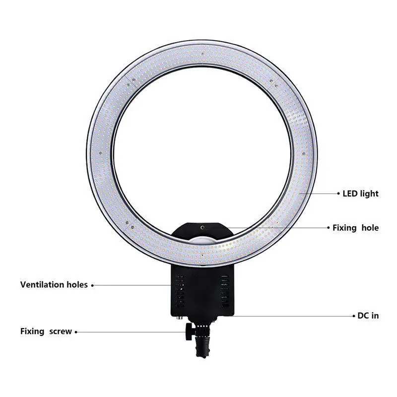 Nanguang Studio cn-r640 640 LED CRI 95 5600 К кольцо света с 185 см 6' Осветительные стойки |