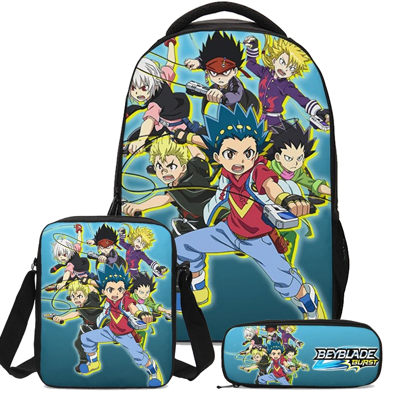 3 шт. комплект с сумкой Beyblade взрыв игры дизайн дети рюкзак сумка Mochila Mujer Bolsa Escolar