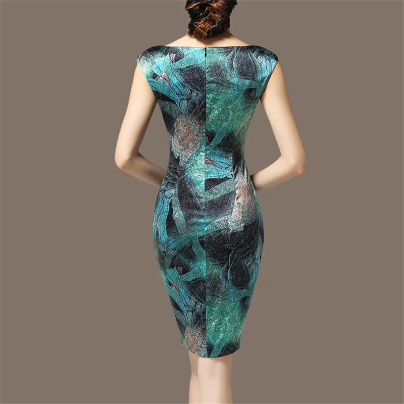 Для женщин сезон: весна–лето платья без рукавов Винтаж высокого класса