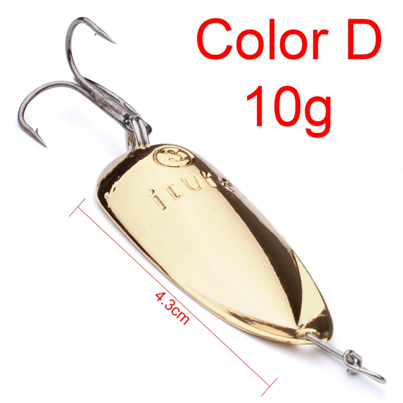 1 ШТ. Рыболовные Приманки Золото/Синий/Красный/Золото/Серебро рыболовные снасти