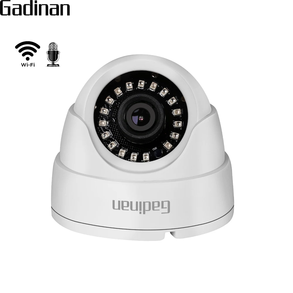 GADINAN 720P 960P 1080P IP wifi камера микрофон аудио ночное видение Hi3518EV200 купол безопасности CCTV Беспроводная камера P2P CamHi