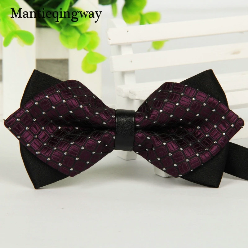 Mantieqingway простой мужской костюм галстук бабочка для жениха Свадебная вечеринка