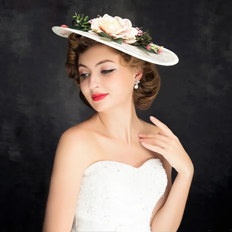 The new bride hat headdress flower accessories Korean fashion handmade headdress. |