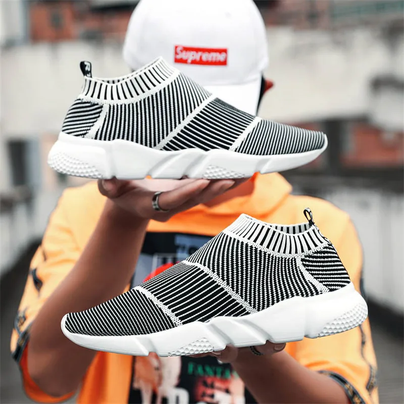 Fashion Sports Men's Shoes Breathable Casual 2019 Summer New Elastic Stockings Women's Outdoor Training | Обувь