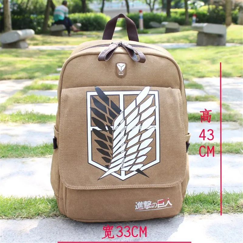 backpack 5 Школьный рюкзак Attack on Titan, школьная сумка для женщин и мужчин, тканевый рюкзак для ноутбука, рюкзак Attack of Titans - Цвет: backpack 5