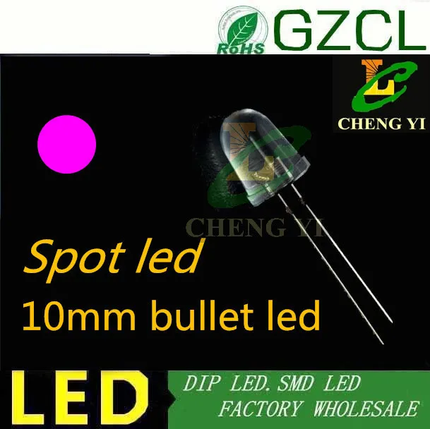 Высокий ярко розовый 10 мм круглый светодиод 3 0 5 В диодный dip LED (CE & Rosh)|dip led|round ledled