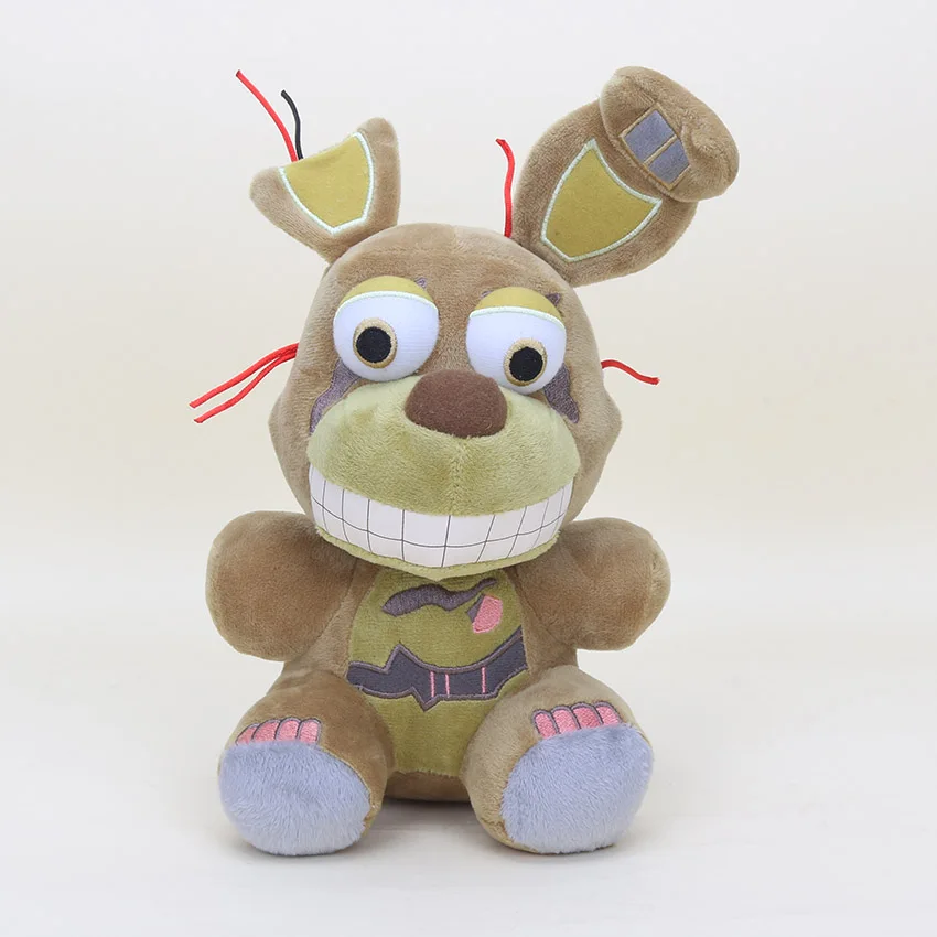 Springtrap 25cm 1" пять ночей Фредди Мягкие плюшевые игрушки FNAF Фредди Fazbear медведь лисица кролик Бонни и Чика Peluche Juguetes - Цвет: Springtrap 25cm