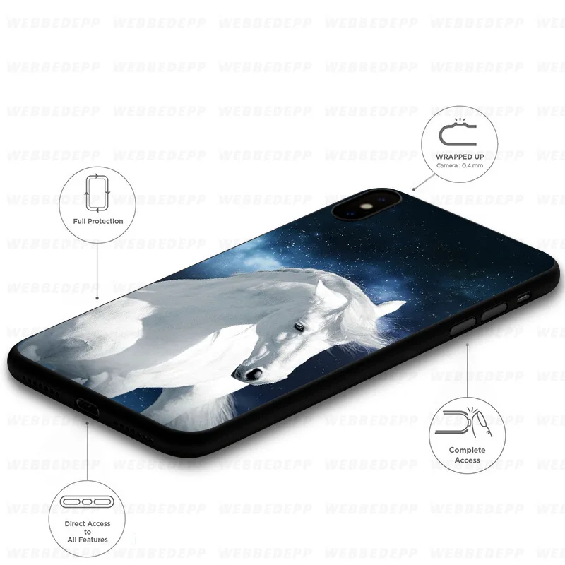 Мягкий чехол WEBBEDEPP Running Horse для Huawei Mate Honor 20 6A 7A 7C 7X 8 9 9X 10 View Lite Pro 30 |