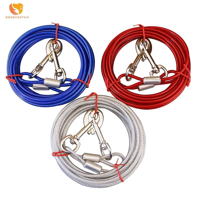 Двойной поводок для собак гибкий провод Материал ПЭТ Тяговый канат щенок кошка