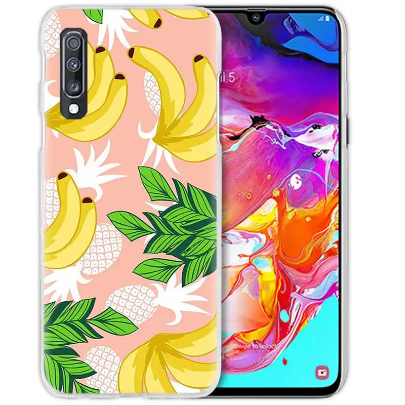 03 Принтом в виде бананов, авокадо чехол для samsung Galaxy A50 A70 A20e A60 A40 A30 A20 A10 A8 A6 плюс A9 A7 жесткий чехол для телефона из поликарбоната с Coque - Цвет: 03