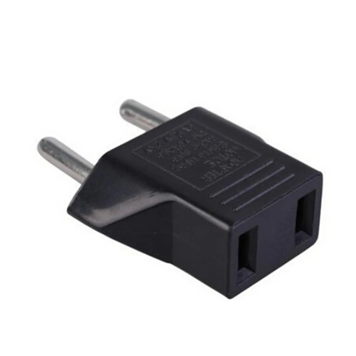 5 Pieces/lot EU Power Adapter Plug 6A USA to Euro Europe Wall Power Charge Outlet Sockets US 2 Flat Pin to EU 2 Round Pin Plug