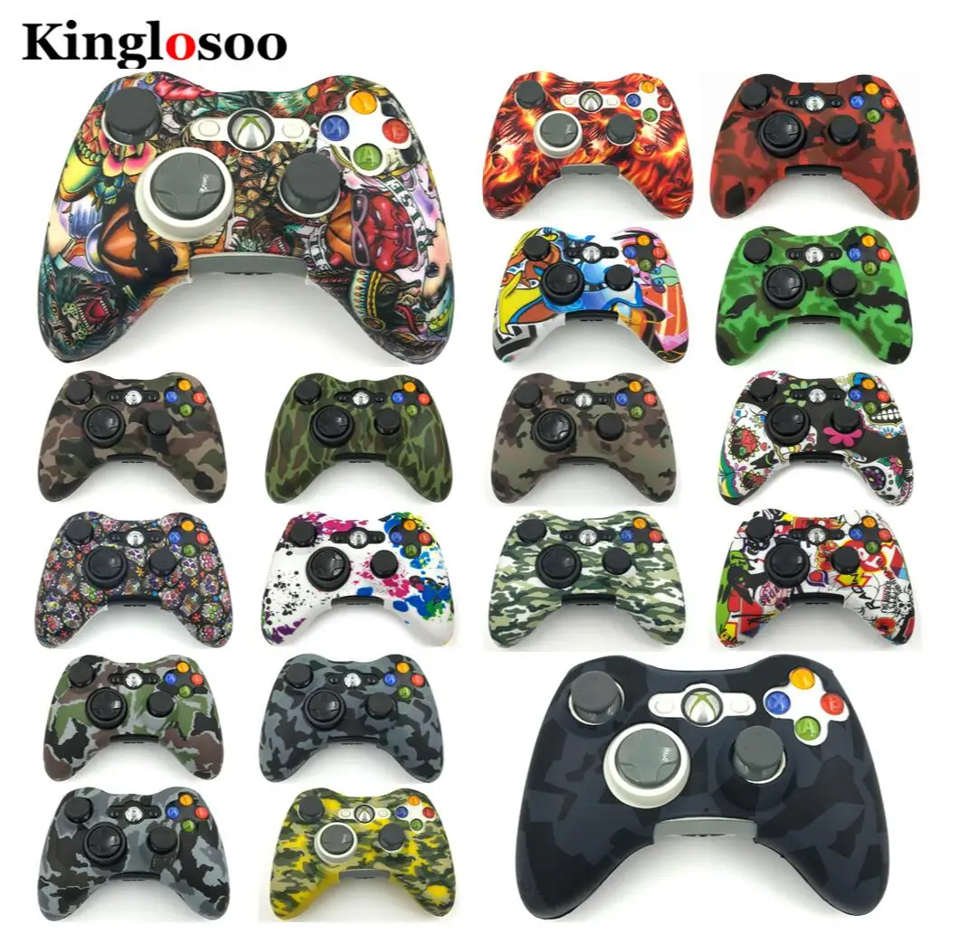 Mix color Заказной силиконовый гелевый мягкий резиновый защитный чехол для Xbox 360 игровой контроллер - Цвет: Mix color