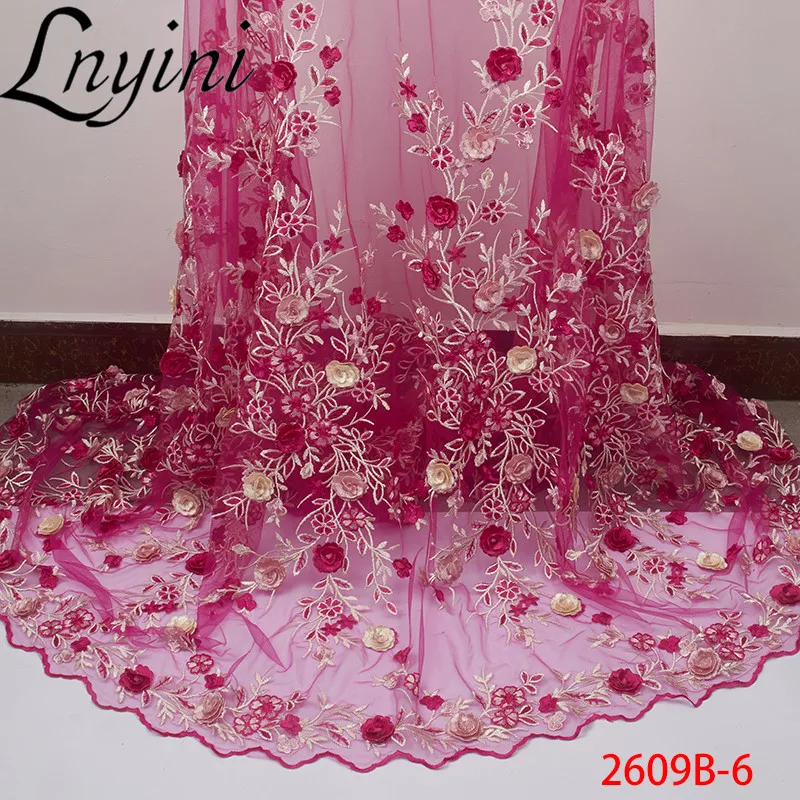 Новейшая французская кружевная вышивка 3D цветы ткань тюль сетка 2020 роскошное
