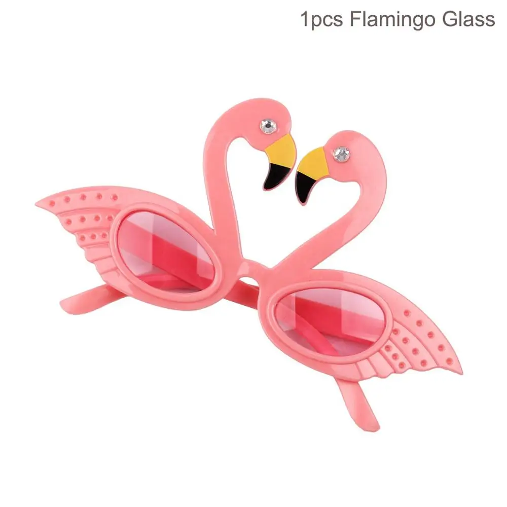 Flamingo galss Гавайские Вечерние Декорации в виде фламинго Aloha Luau, летние тропические вечерние принадлежности в виде пальмовых листьев ананаса, Гавайские вечерние свадебные декорации на день рождения - Цвет: Flamingo galss