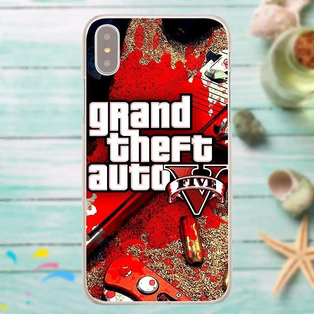 Чехол из ТПУ для Xiaomi Redmi Mi Note 7 8 9 SE Pro Lite Go Play Gta 5 Grand Theft Auto V | Мобильные телефоны и