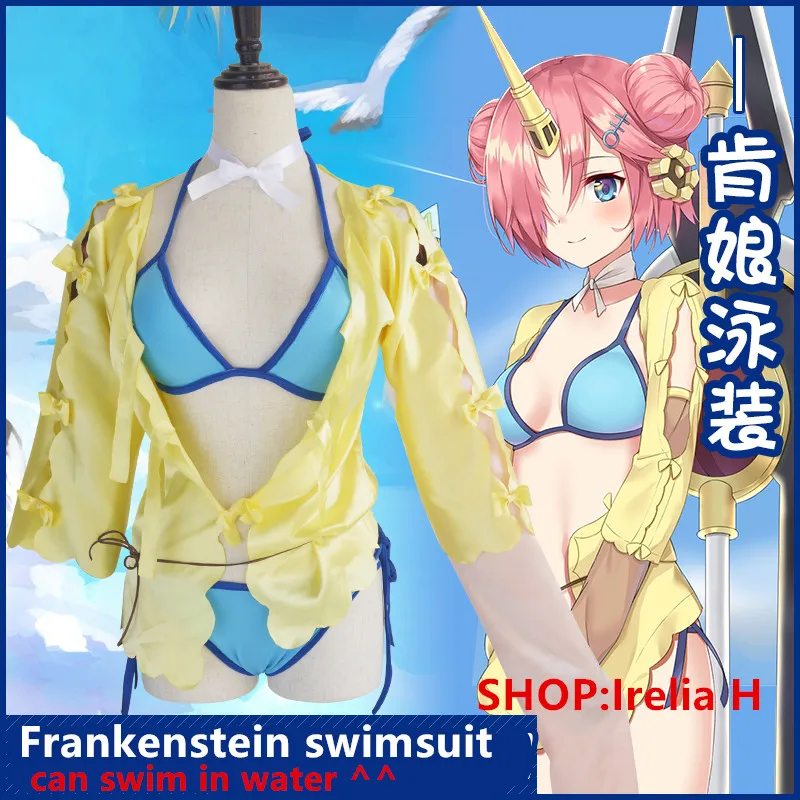 Франкенштейн FA/FGO Косплей Fate grand order Frankenstein купальник Костюм Купальник бикини +