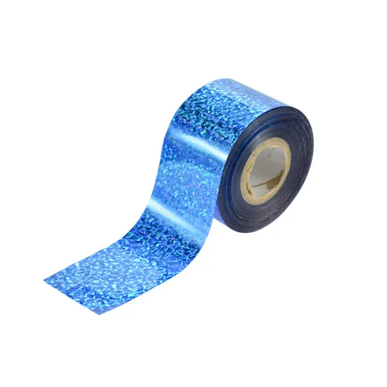 Light Blue 100 м модная голографическая наклейка из фольги «кошачий глаз» для ногтей, лазерная Звездная блестящая пленка для ногтевого дизайна, рулон для поделок, CH110 - Цвет: Light Blue