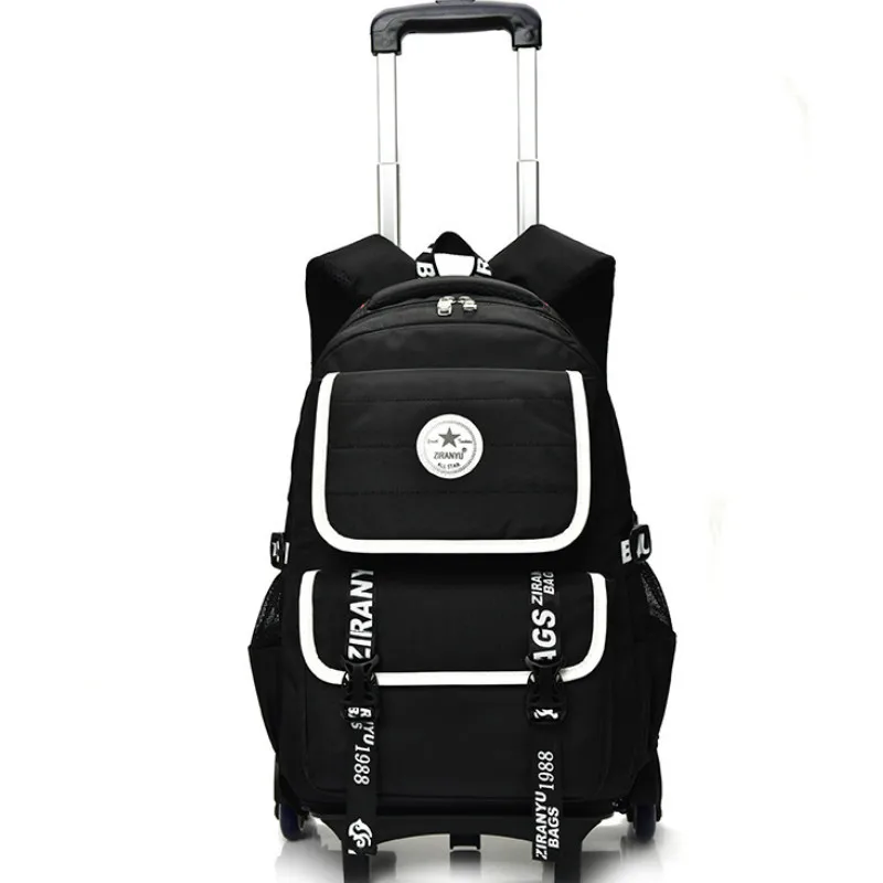 Школьная сумка тележка для мальчиков и девочек 3 колеса рюкзак детей школьный