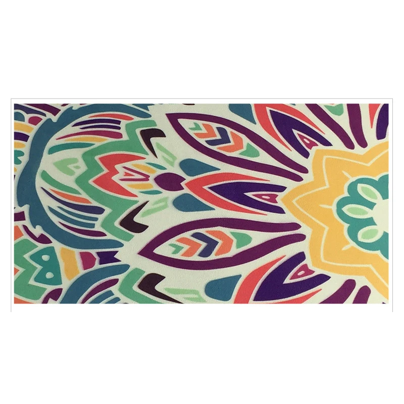 Радуга с цветочным принтом время отдыха спортивный коврик для занятий йогой