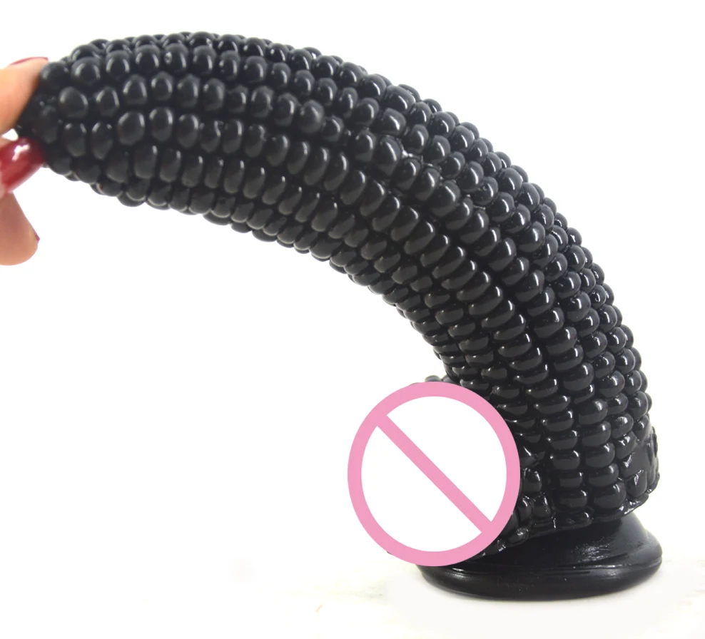 FAAK фаллоимитатор в форме кукурузы присоска поверхность частиц Экстремальная