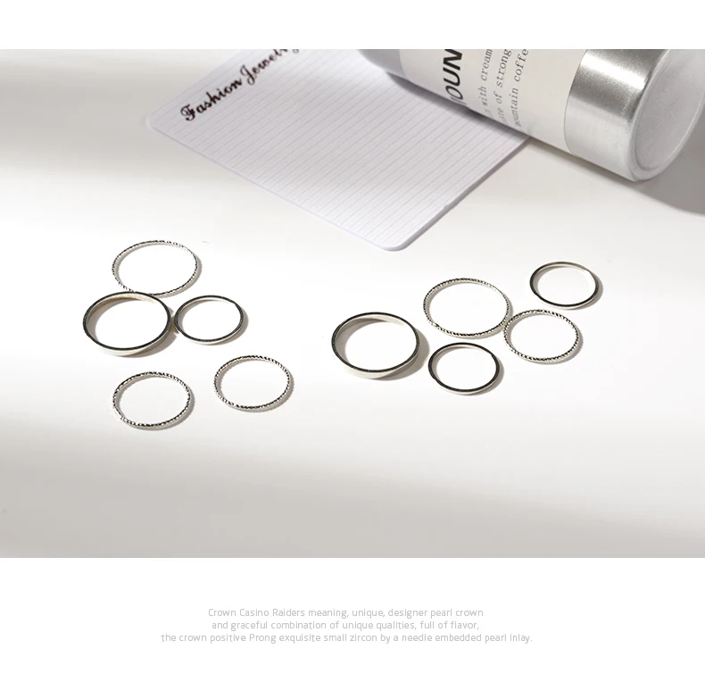 10 шт./компл. корейские кольца золотого и серебряного цвета для женщин модные