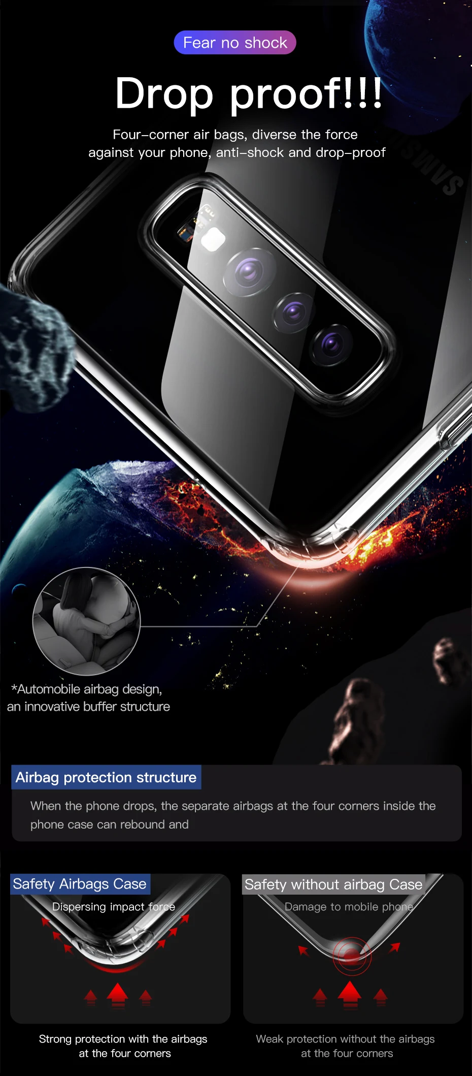 Чехол Baseus для samsung Galaxy S10 Plus, ультра тонкий прозрачный мягкий ТПУ силиконовый чехол на заднюю панель для samsung S10 S10Plus, чехлы