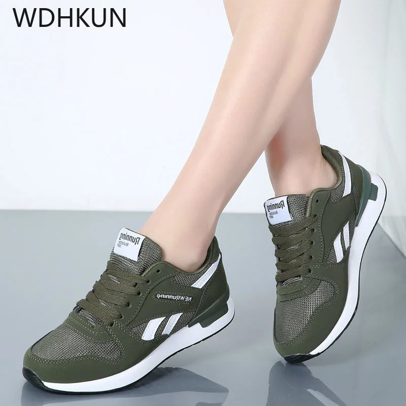 WDHKUN/2019 женские кроссовки сетчатая женская обувь новая осенняя на плоской подошве