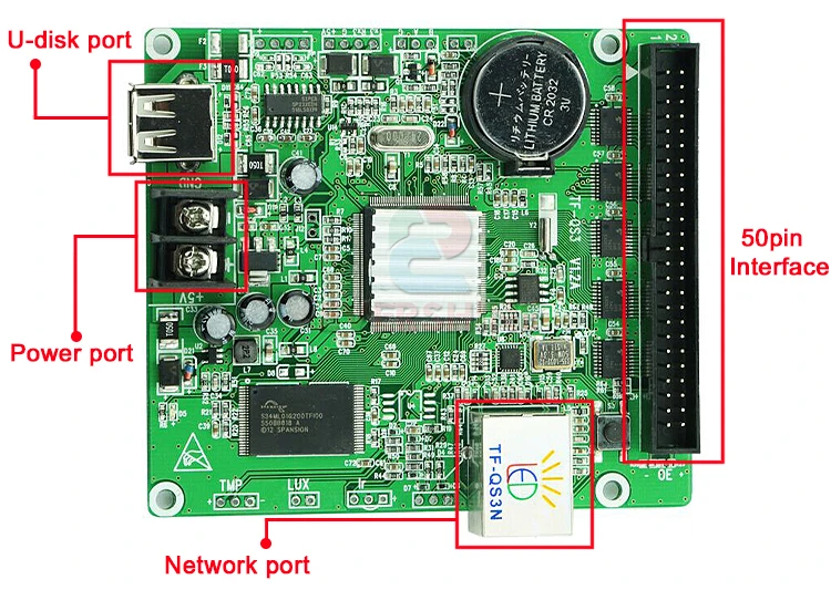 TF полноцветная карта управления видео контроллер экрана светодиодного дисплея