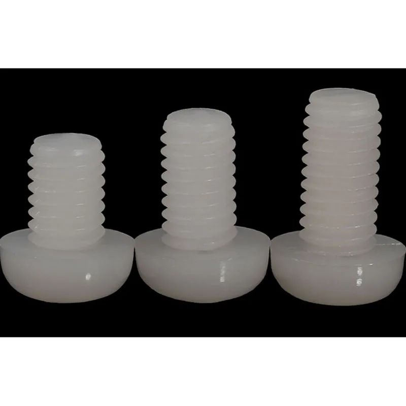 

M4 M5 M6 Round Head Nylon Screw Pan Head Nylon Screw Plastic Screw Plastic Screw 20 Pcs