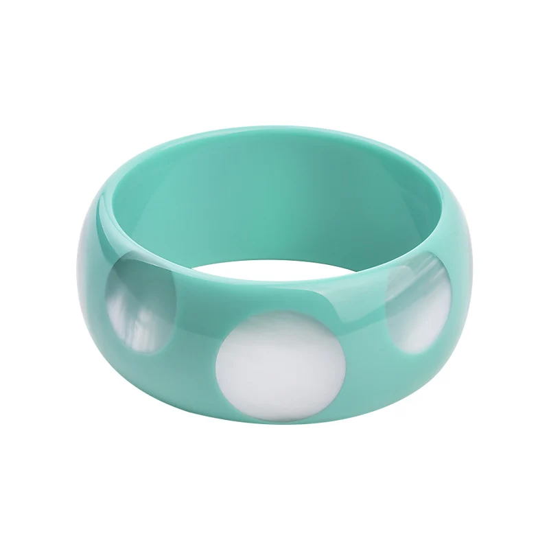 Turquoise GuanLong фирменный дизайн изделия из смолы браслет браслеты для женщин High Street Puseiras ювелирные изделия Прямая - Окраска металла: Turquoise